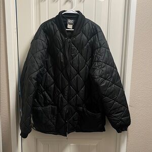 Gildan Black Quilted Jacket